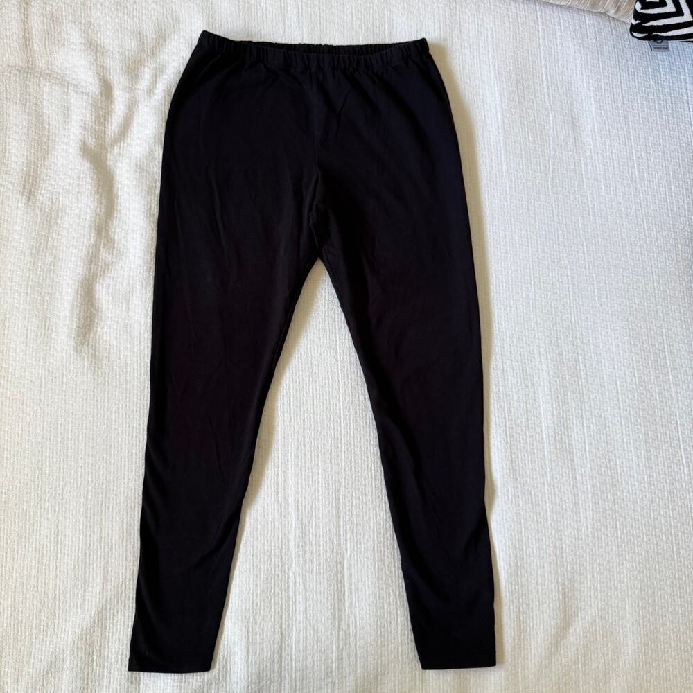 NWOT SKIMS Cotton High Waisted Black Leggings Womens XL Loungewear